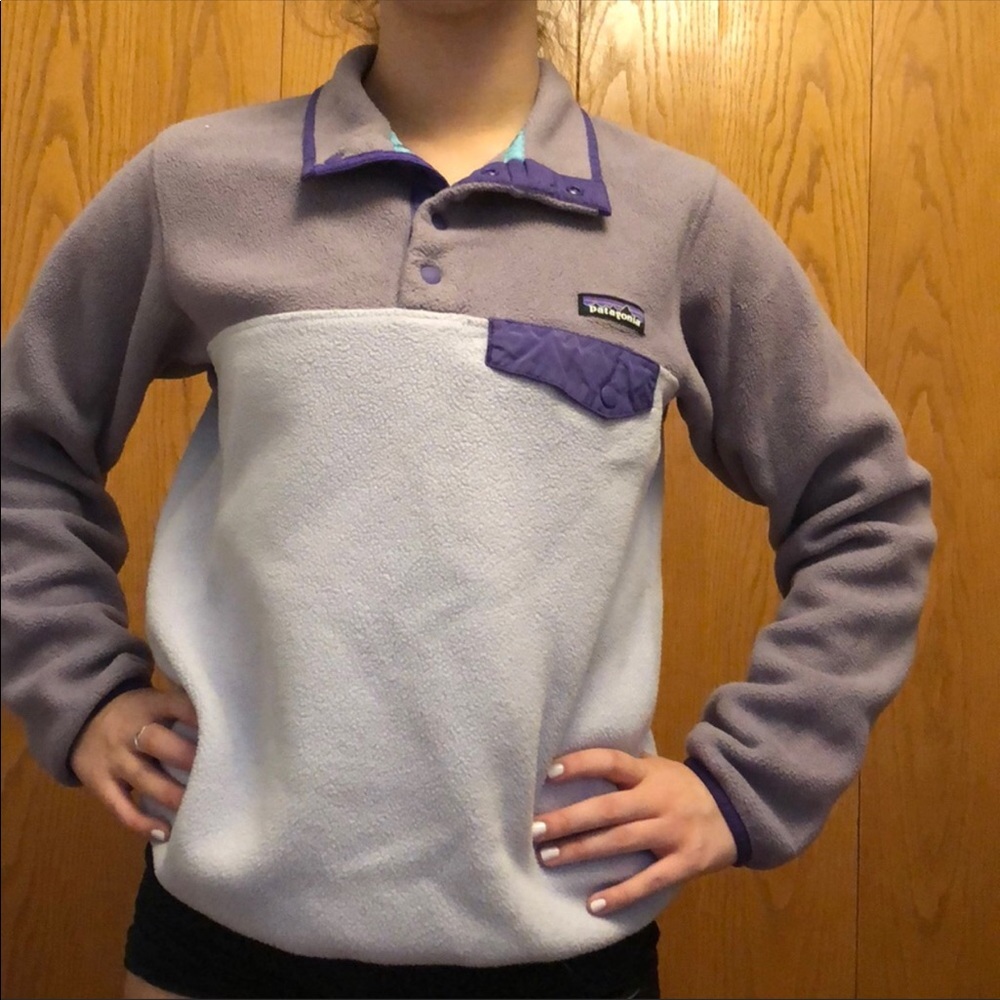 Purple & Grey Patagonia Synchilla